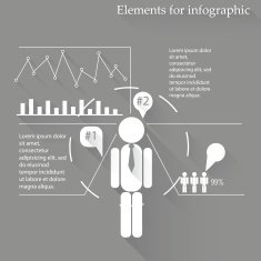 Elements for infographic Schedule data Flat icons N3