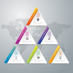 Infographic design template and marketing icons N54