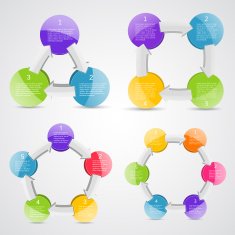 Modern vector info graphic for business project N159