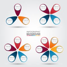 Vector circle elements for infographic N16