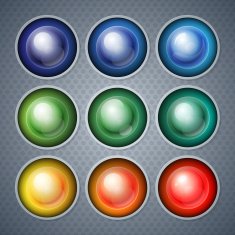 Infographics shiny realistic colorful spheres and balls backgrou