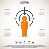 Business management strategy or human resource infographic N41