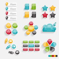 Collection of Infographic Templates for Business Vector Illustra N86