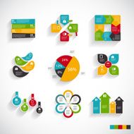Collection of Infographic Templates for Business Vector Illustra N87