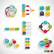 Collection of Infographic Templates for Business Vector Illustra N88