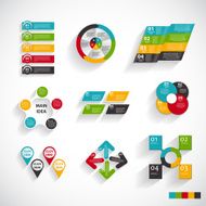 Collection of Infographic Templates for Business Vector Illustra N89