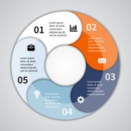 Modern vector info graphic for business project N163