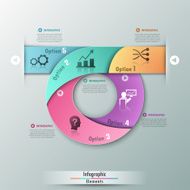 Modern infographics options banner N456