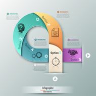 Modern infographics options banner N457