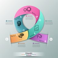 Modern infographics options banner N458