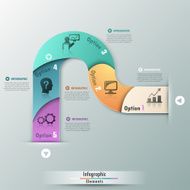 Modern infographics options banner N459