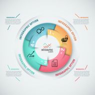 Modern infographics options banner N461