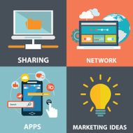 Colorful business marketing and finance concepts N11