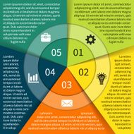 Modern vector info graphic for business project N164