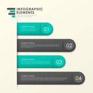 modern paper texture bookmark infographic elements N2