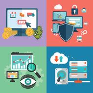 Colorful business marketing and finance concepts N14