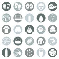 Vector Set of Mix Martial Arts Icons N2
