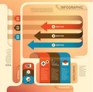 Conceptual business info graphic design