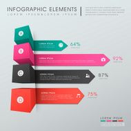 abstract bar chart infographics N12