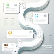 abstract flow chart infographics N16