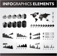 Black infographic Universal icons set