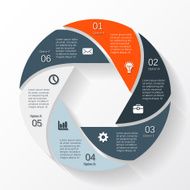Modern vector info graphic for business project N165