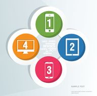 Background with devices