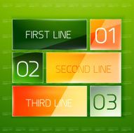 Vector glossy infographic design