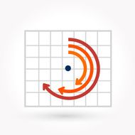 Abstract arrow icon N9