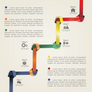 Infographic design template with elements and icons Vector N17
