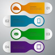 Vector illustration infographics 4 options N11