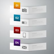 Vector illustration infographics 4 options N12