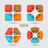 Vector circle elements set for infographic N3