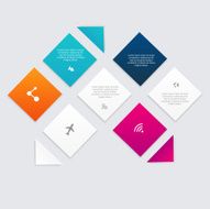Vector colorful info graphics for your business presentations N218