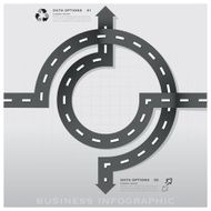 Road And Street Traffic Sign Business Infographic Design Template N3