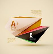 Geometric shapes in the air Vector abstract background N411