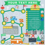 Travel business plan infographic vector format