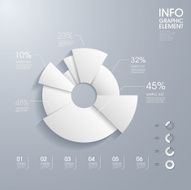 modern vector abstract pie chart infographic elements N4