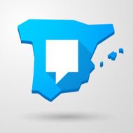 Spain map icon with a tooltip