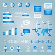 collection of vector infographic elements