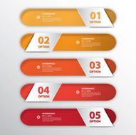 Design clean number banners template graphic or website vector e N2