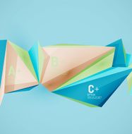 Geometric shapes in the air Vector abstract background N412