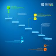 Infographics business staircase concept N2