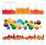 Infographic vector graphs and elements N6