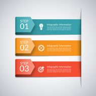 Modern minimal arrow template for business infographics