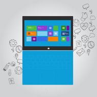 laptop notebook function icon illustration N2