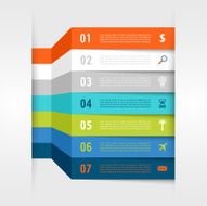 Infographic design with paper creative lines N3