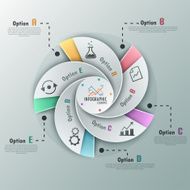 Modern infographics options banner N463