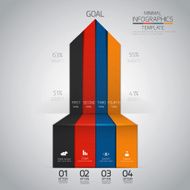 Minimal infographics design N5