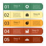 Modern vector info graphic for business project N167